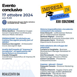 Blueitaly™ for: Impresa in Accademia XIII edizione - primo premio -  17/10/2024 - www.blueitaly.org